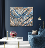 Ladda upp bild till gallerivisning, Akryl på canvas - målning - stockholm - tavla - jordiga toner - Design by Angelica Eldh
